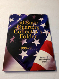 1999-2008 50 STATE QUARTERS COLLECTOR'S FOLDER ALBUM COMPLETE