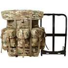 AKMAX Military ALICE Pack Large Rucksack, Army Bag with Frame/Straps, Multicam