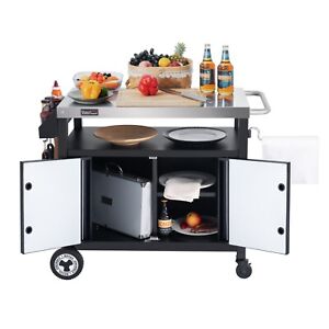 Royal Gourmet Movable Kitchen Island Cart, Multiple Indoor & Outdoor Uses