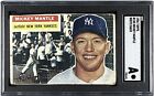 MICKEY MANTLE 1956 TOPPS  #135 WHITE BACK  NEW YORK YANKEES  SGC A
