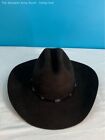 JUSTIN Brown 4X Felt Cowboy Hat w/ Leather Band Size-7