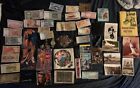 Vintage Junk Drawer Lot! Wheat Pennies, Foreign Cash, Postcards, Horror & More