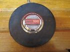Vintage Lufkin 100ft Steel Tape Measure HW226 White Tape Manual Wind Very Good C