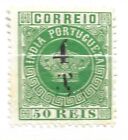 PORTUGUESE INDIA - 1881 - OVERPRINTED STAMP