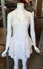 Wild Fable White Ruffle Tiered Mini Dress Size Large NWT