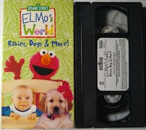 Elmo's World - Babies, Dogs & More! (VHS 2000) Sesame Street RARE HTF Elmos Farm