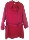 Cotton Traders Red Trench Coat Size 20