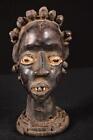 22006 A Primitive African Ekoi Top Head Statue Nigeria