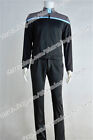 Science Costume for Star Trek: Odyssey Halloween Cosplay Uniform Black Full Set