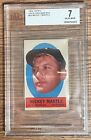 1963 Topps Peel-Offs Mickey Mantle BVG 7 NR-MINT STICK-ONS RARE MUST HAVE BEAUTY