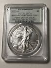 2021 W SILVER AMERICAN EAGLE BURNISHED TYPE 2 PCGS SP70 FIRST DAY OF ISSUE 1,304