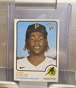 2022  Topps Heritage Mini /100 O’Neil Cruz #157 Rookie Card Pittsburgh Pirates