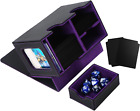 Venssu MTG Deck Box for Commander or Prime Card Display with Dice Tray,Card Deck