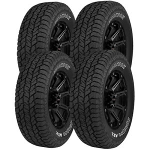 (QTY 4) 235/65R17 Hankook DynaPro AT2 RF11 104T SL White Letter Tires (Fits: 235/65R17)