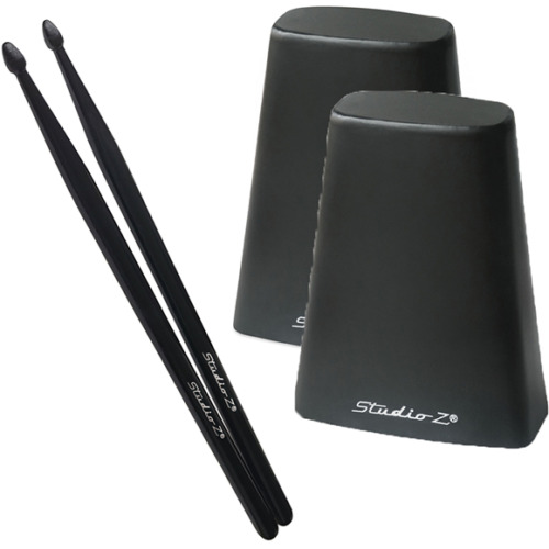 Studio Z CB6DS7KT Dual 6&quot; Hand Held Cow Bell Percussion Set
