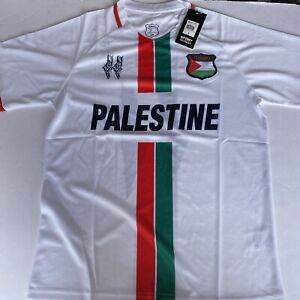 White Palestine Football Shirt/Jersey 23-34 Size Large