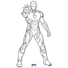 COLOR ME IRON MAN Avengers Lifesize CARDBOARD CUTOUT Standup Standee Coloring