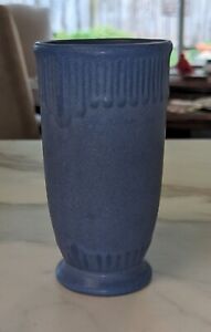 Vintage Niloak Blue Pottery Ceramic Vase, USA, 7