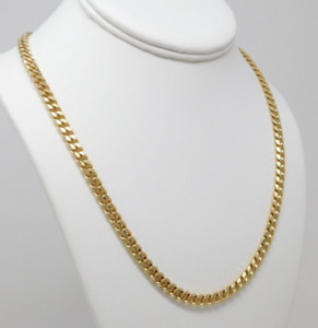 Solid 59.8 Gram 18 k Yellow Gold Flexible CUBAN Link Chain Necklace 20.25