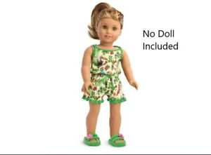 American Girl Doll Lea Clark Rainforest Dreams Pajamas Outfit NEW!!