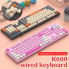 K600 Keyboard Wired Gaming RGB Backlit Ultra-Compact Mini Keyboard Waterproof