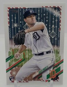 CASEY MIZE 2021 Topps Holiday Base Rookie Card RC #HW18 Tigers