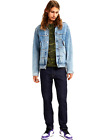 Levi's Mens Lot 502 1053 Flex Dark Blue Regular Taper Fit Denim Jeans Sz 34 x 30