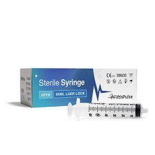 FifthPulse 60ml Syringe with Luer Lock (NO Needle) - Sterile - 5 - Pack