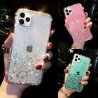 For iPhone 15 Pro Max 14 13 12 11 XS XR Cute Glitter Sparkle Bling Diamond Case
