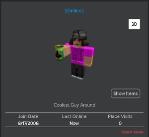 Four letter name 2008 Roblox account with random ugc