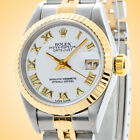 Rolex Oyster Perpetual Datejust Yellow Gold / Steel Ladies Watch 69173