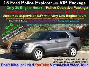 New Listing2015 Ford Explorer Police Interceptor Utility AWD 4dr SUV
