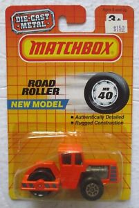 Matchbox Road Roller #40 New Model 1:64 Scale Diecast 1990