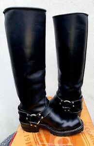 Rare 2003 WESCO Tall Harness BOOTS  (extra thick 18 inch Leather lined Shaft)