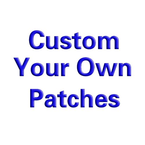 Custom Iron on Embroidered Patches Chenille Letters Logo PVC Tactical Badges