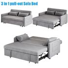 New ListingModern Pull Out 3-in-1 Velvet Sofa Couch Comfy Convertible Sleeper Sofa Bed