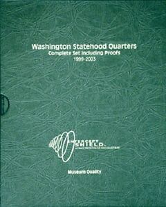 US Quarters Coin Album 50 State 1999-2003 High Museum Quality Intercept Shield
