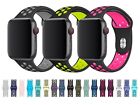 For Apple Watch Silicone Sport Strap Series 9 8 7 6 5 4 3 SE 38 40 41 42 44 45mm
