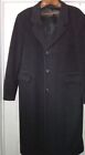 Vintage Men's Size 44 Statesman Charcoal Winter Overcoat / Made for Horne's
