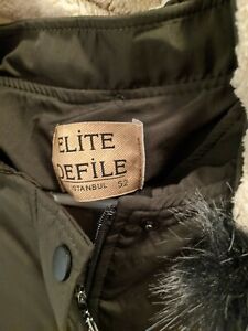 Elite Define women's trench coat Xl size 52  beautiful  elegant  made in Turkey