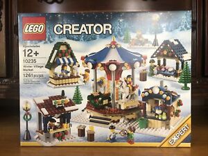 Lego Creator Winter Village Market 10235 New in Box Christmas Carousel Horses