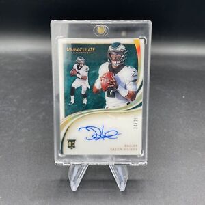 2020 Immaculate Jalen Hurts GOLD ROOKIE AUTO /25 - SSP Eagle RC - On Card Auto !