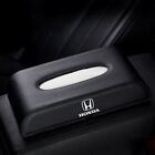 Black/Red Leather Car Tissue Box Interior Decoration for Honda Car Accessories (For: 2007 Honda Fit)