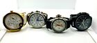 Men’s Big Face Watch (Lot of 4) Men of Style Alexander Dubois  ALL WORKING!