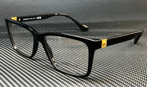 VERSACE VE3328F GB1 Black Gold Men's 56 mm Eyeglasses