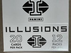 2022 Panini Illusions Football Factory Sealed 12 Packs Fat Pack Box