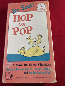 VINTAGE Dr. Seuss HOP ON POP VHS VIDEO + 2 More Stories Included