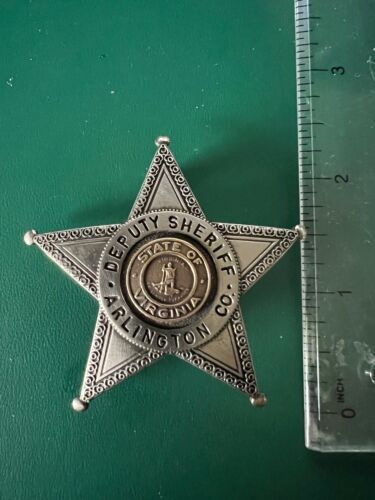Vintage Arlington County Virginia Deputy Sheriff badge