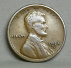 1924-S LINCOLN CENT, VF