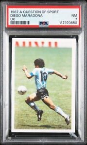 1987 A Question of Sport Soccer Card Diego Maradona - UK Version PSA 7